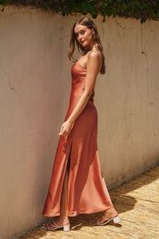 GOING OUT STRAPLESS BIAS CUT MAXI DRESS Anima Guzga