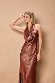 CHAMPAGNE SUPERNOVA DRESS Anima Guzga