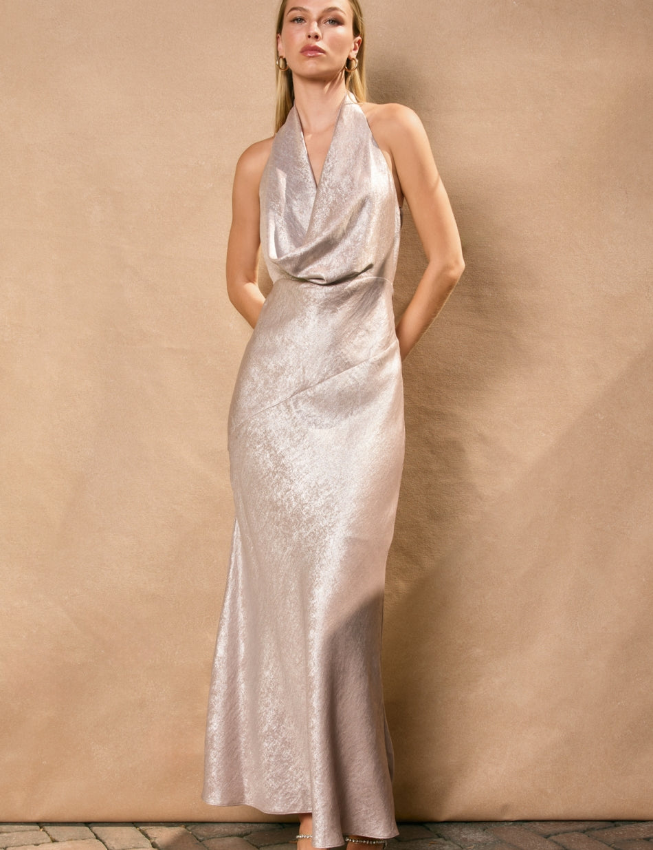 CHAMPAGNE SUPERNOVA DRESS Anima Guzga
