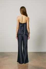 SATIN RELAXED STRAIGHT LEG PANTS Anima Guzga