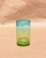 BICOLOR HAND BLOWN DRINK GLASS