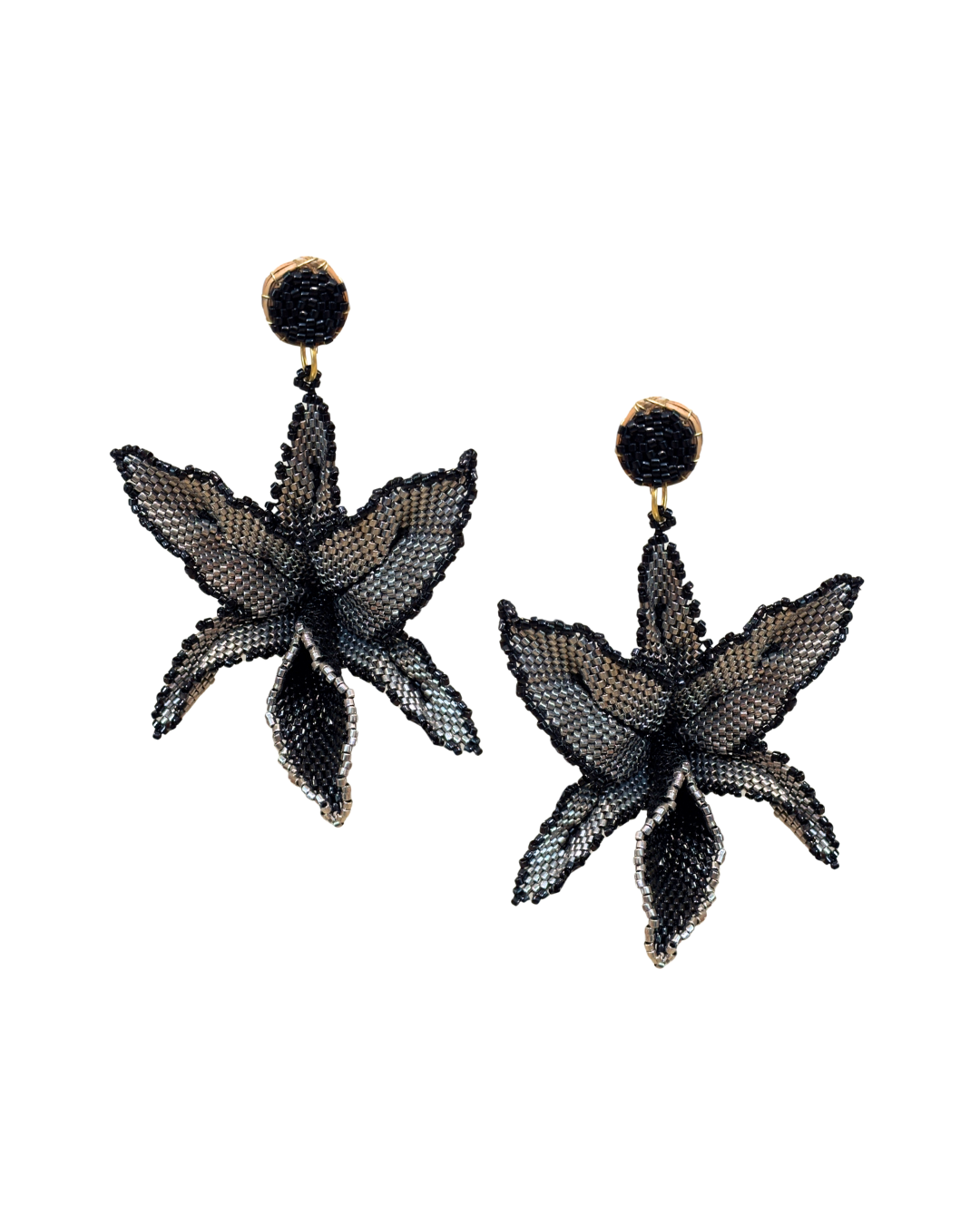 MIYUKI ORCHID EARRINGS