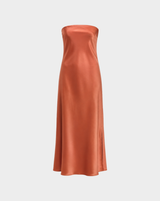 GOING OUT STRAPLESS BIAS CUT MAXI DRESS