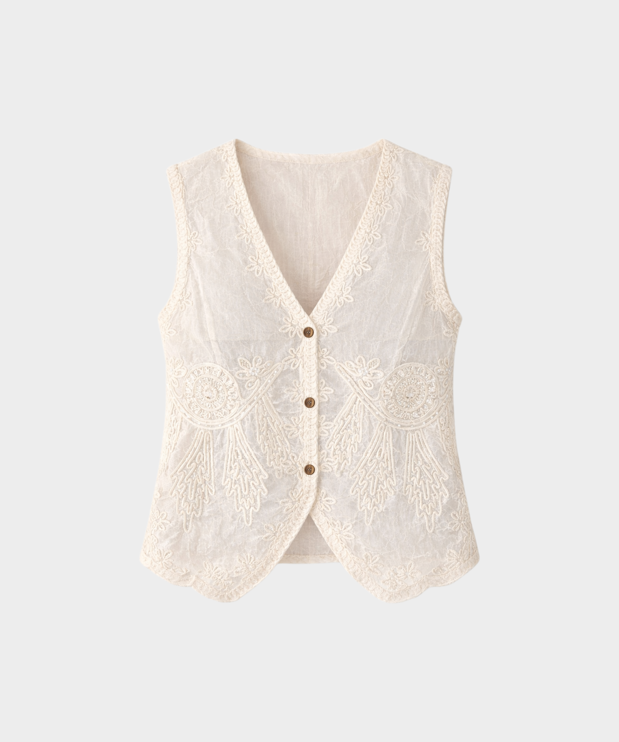 DAFFODIL CROCHET VEST Anima Guzga