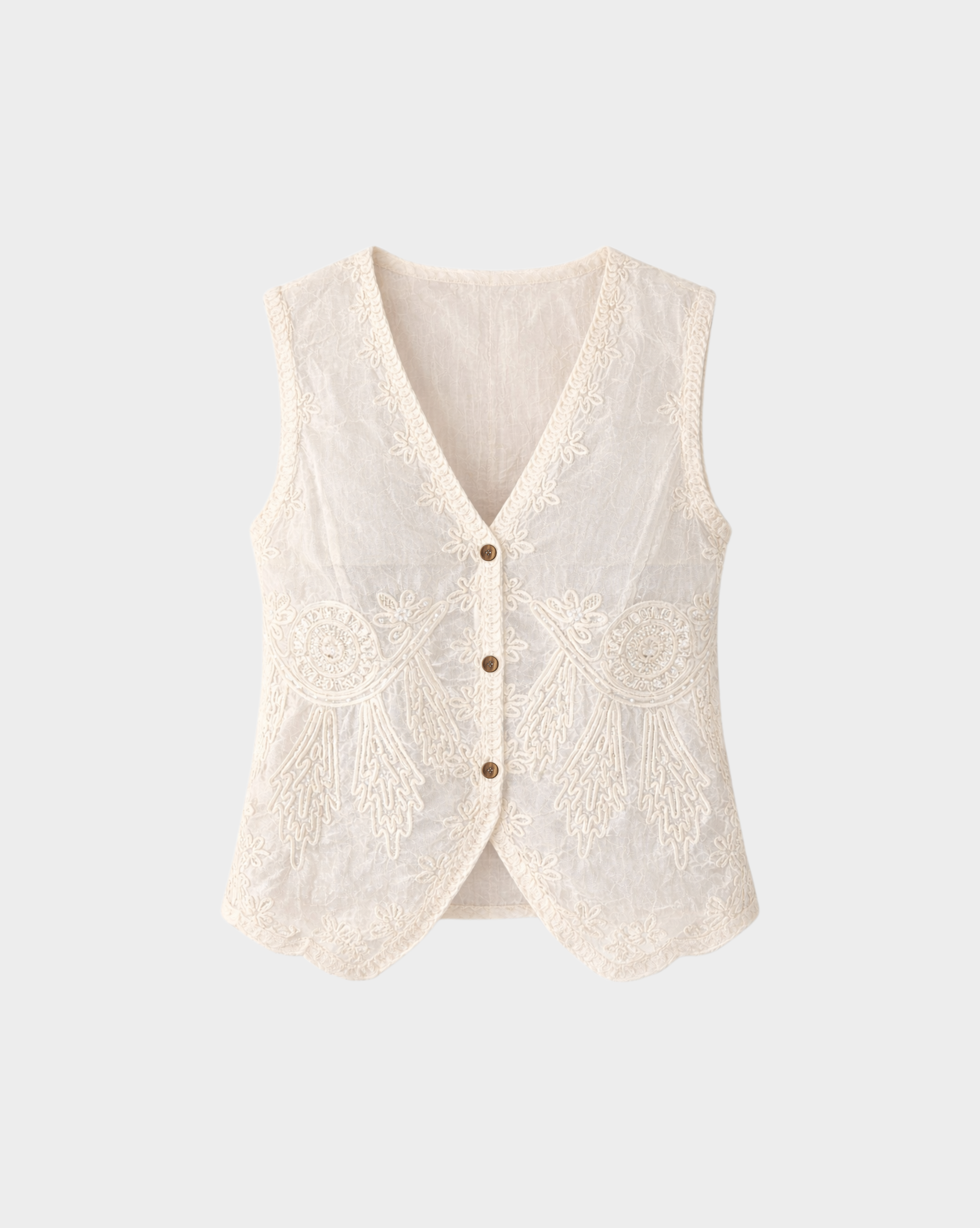 DAFFODIL CROCHET VEST Anima Guzga