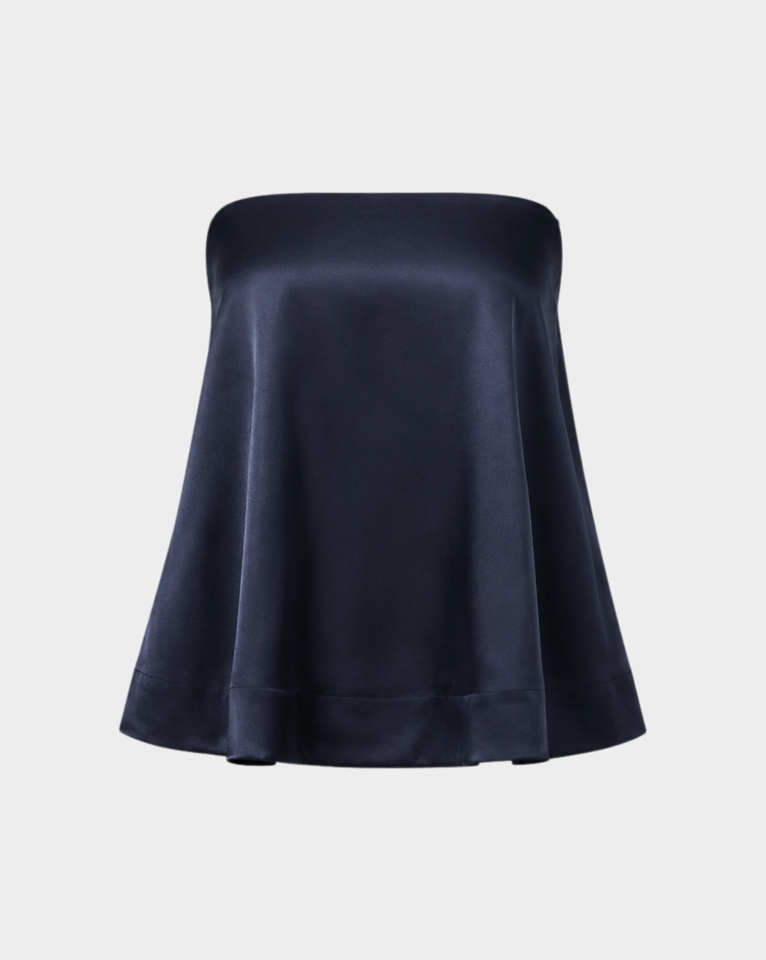 SATIN STRAPLESS BOW BACK TOP Anima Guzga