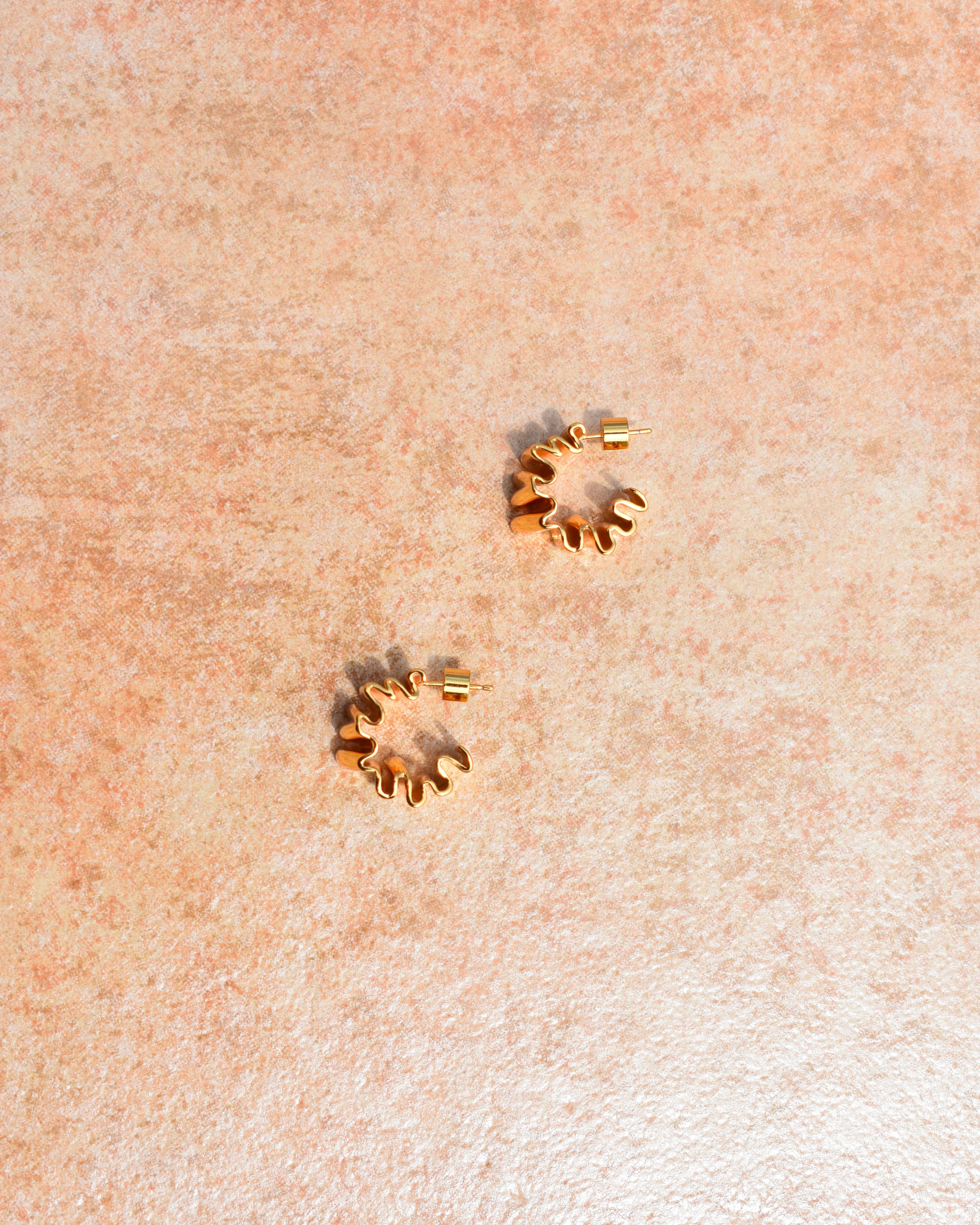 Agua Gold Earrings | Agua Earrings | Anima Guzga