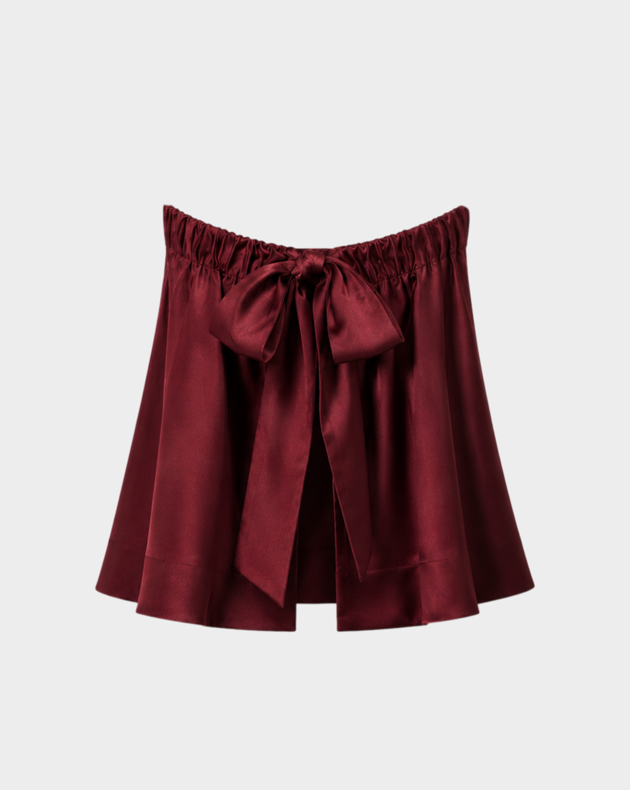 SATIN STRAPLESS BOW BACK TOP Anima Guzga