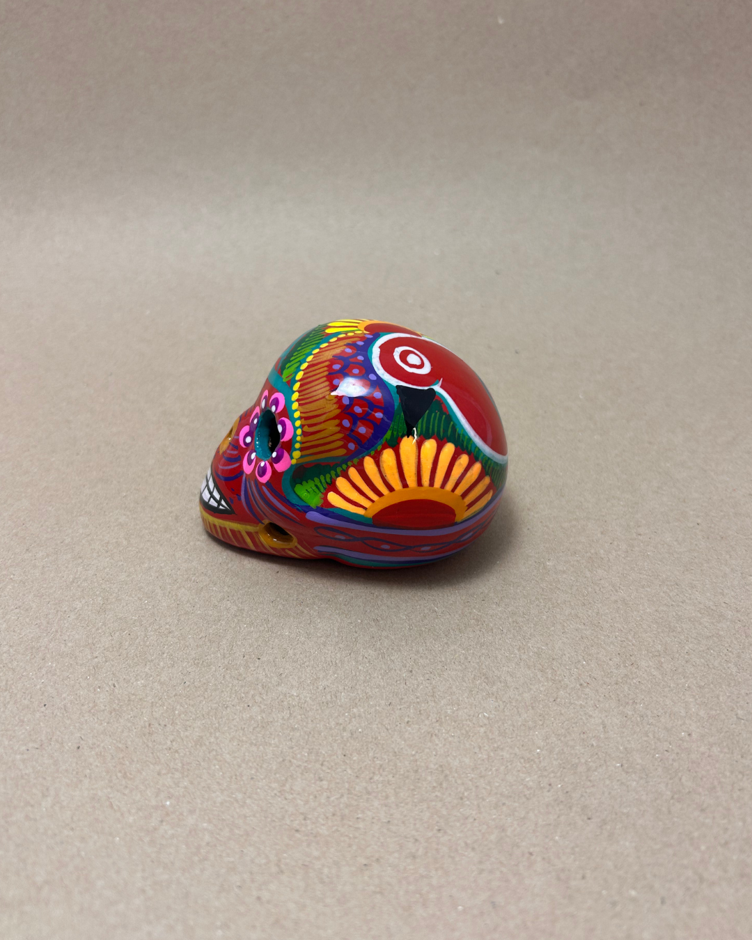 DIA DE LOS MUERTOS HAND PAINTED SKULL - 6cm