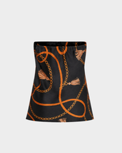 CONVERSATIONAL SATIN BANDEAU TOP Anima Guzga