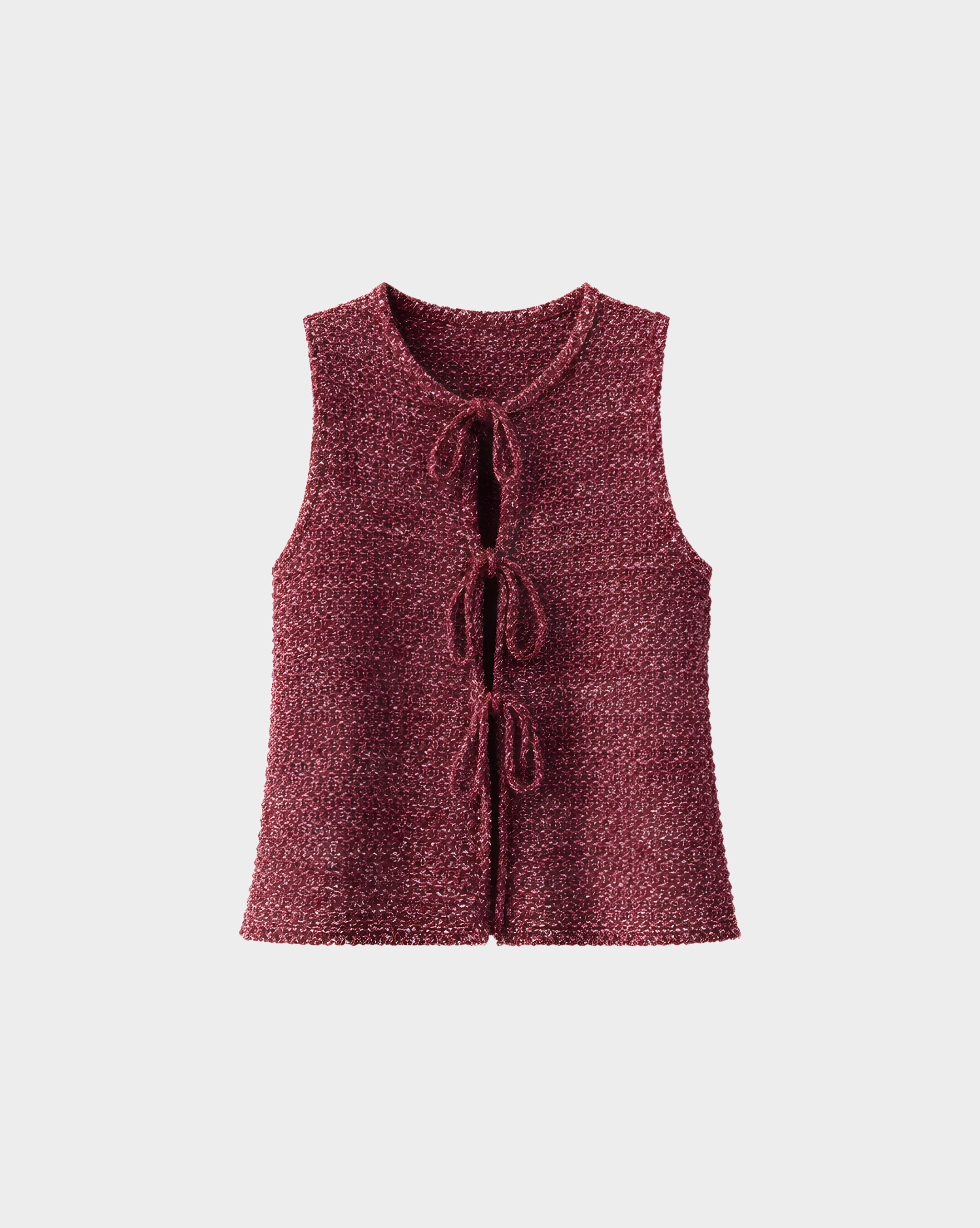 CHERRY KNIT VEST