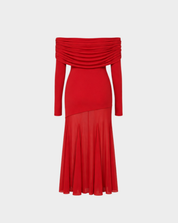 OFF/S MESH JERSEY GOWN Anima Guzga