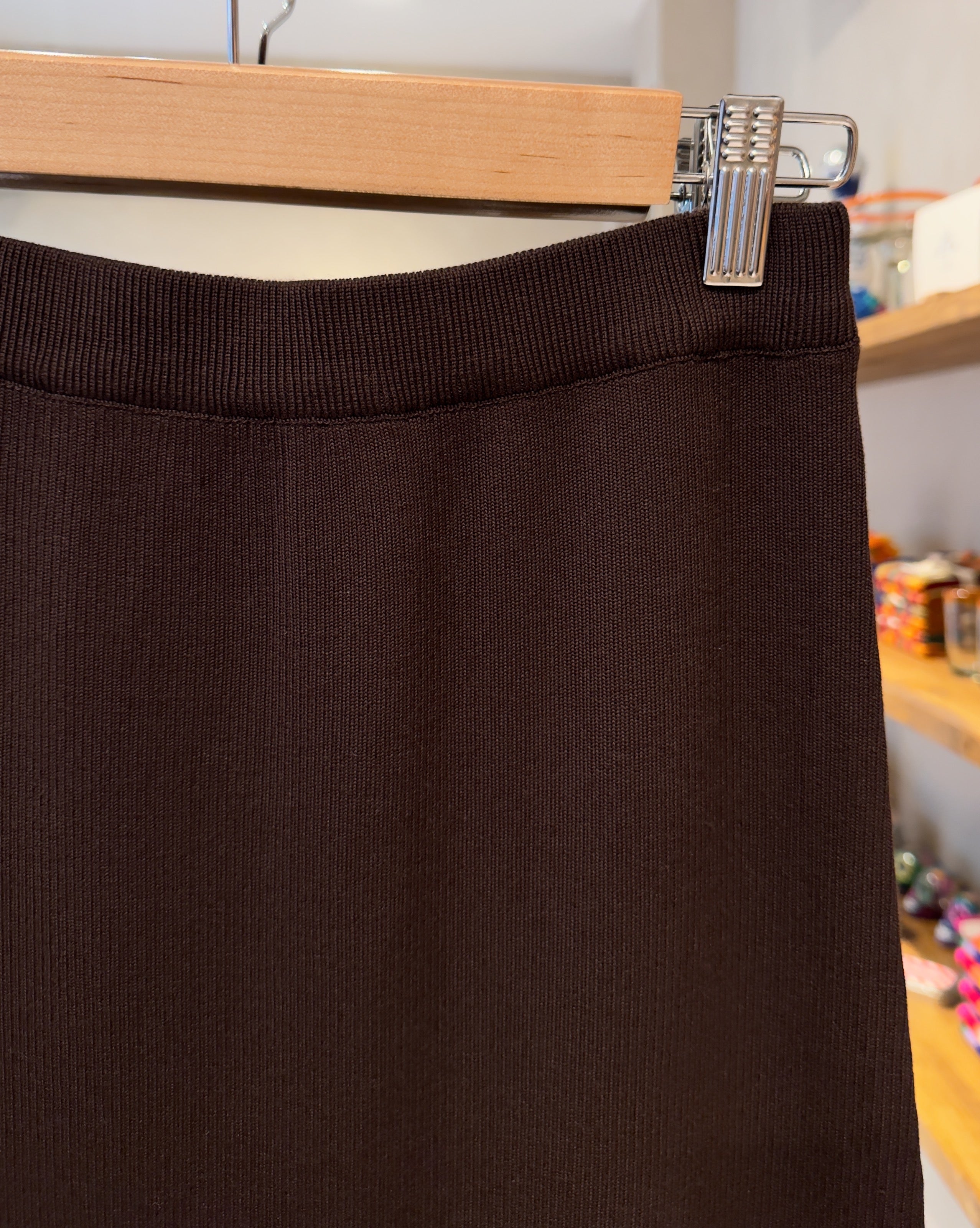 Vic Knit Skirt | Brown Soft Knit Skirt | Anima Guzga