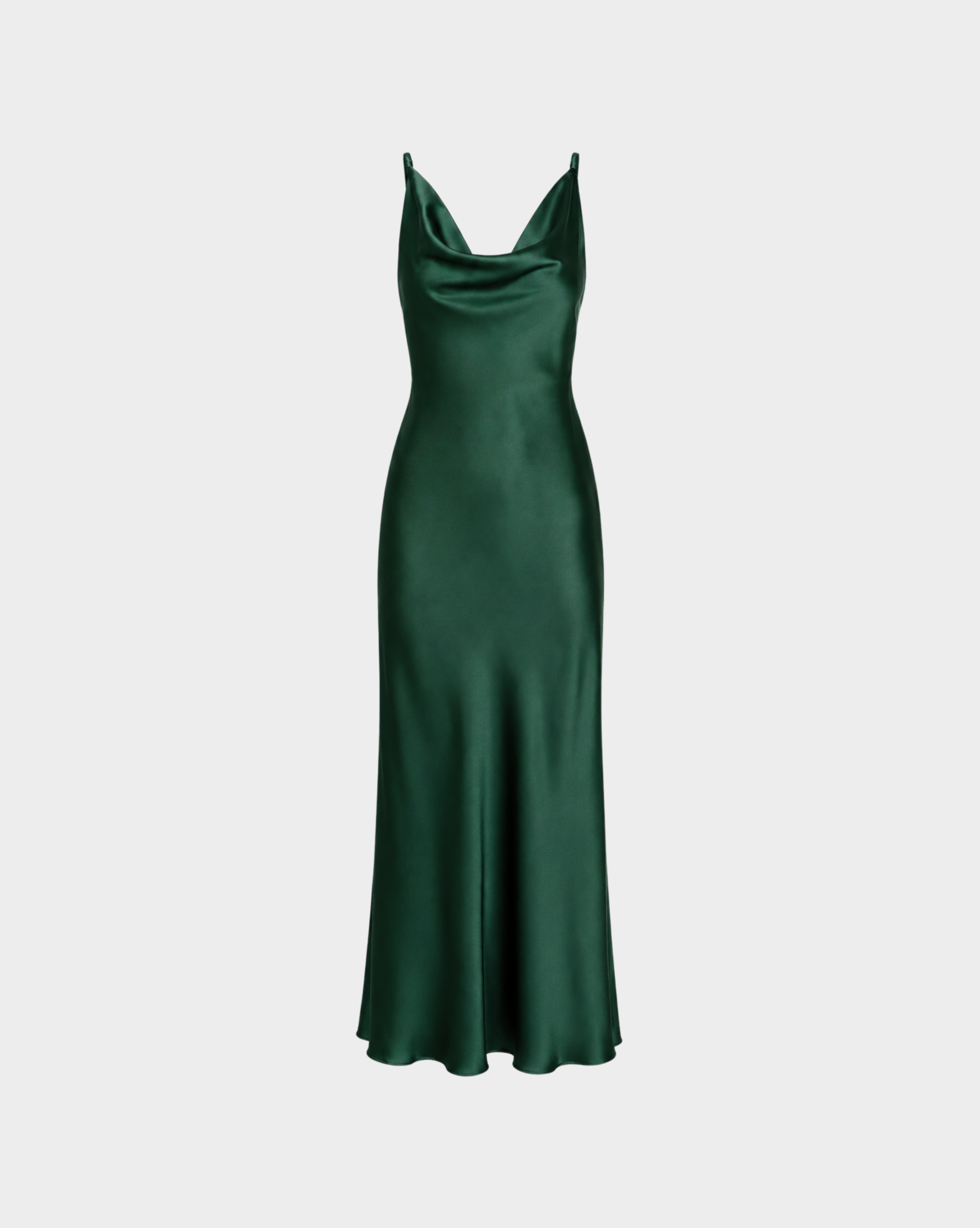 SATIN TWISTED STRAP MAXI DRESS Anima Guzga