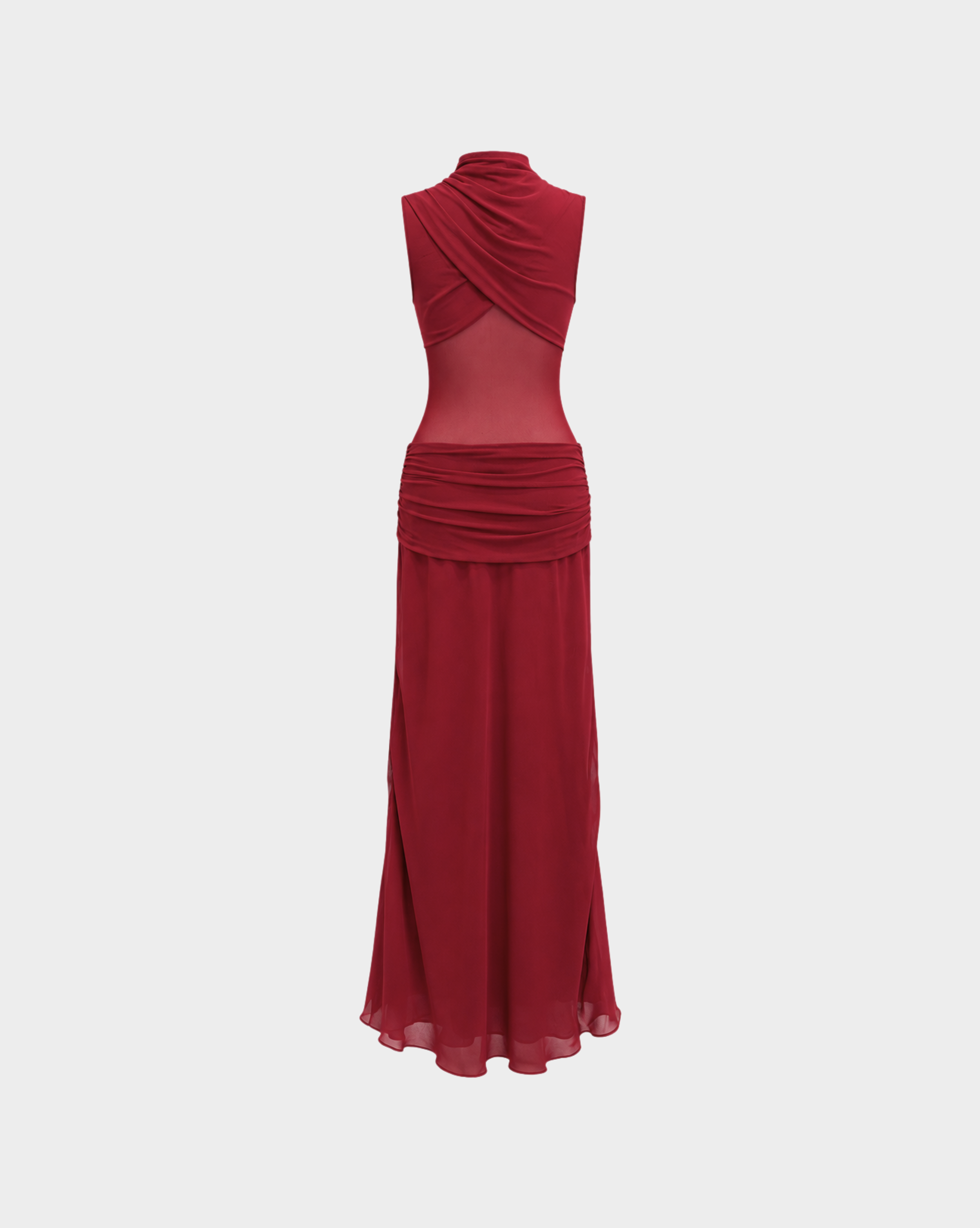 MESH KNOTTED MAXI DRESS Anima Guzga