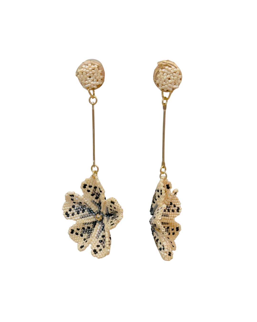 MIYUKI FLOWER EARRINGS