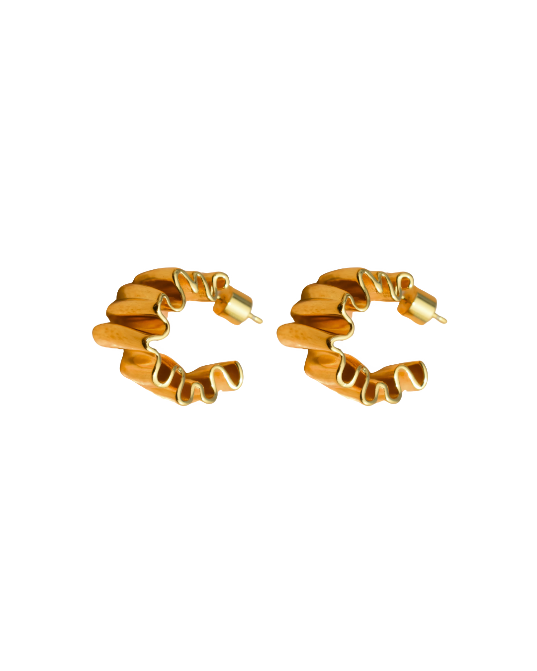 Agua Gold Earrings | Agua Earrings | Anima Guzga