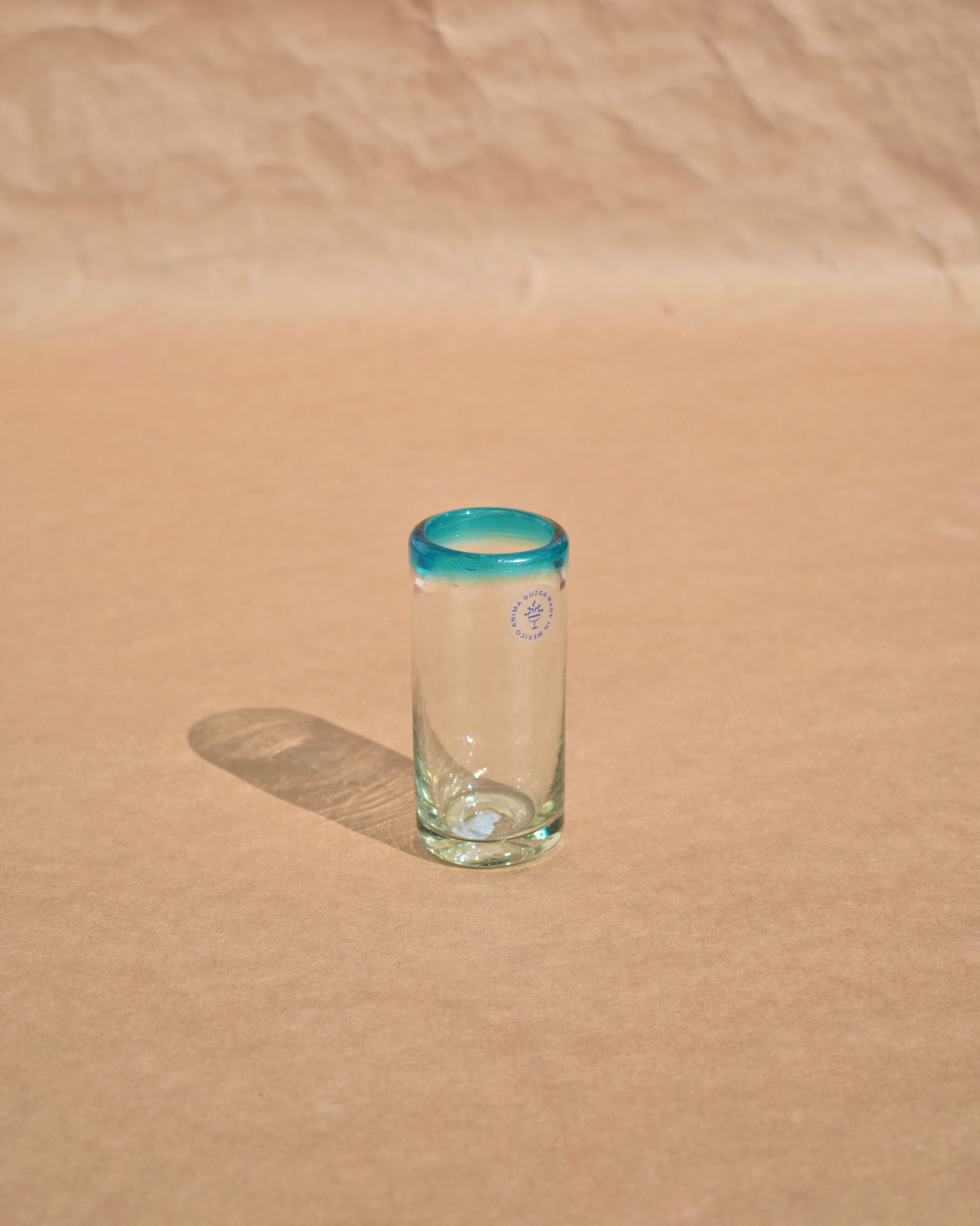 Colored Rim Shot Glass | Custom Rimmed Shot Glass | Anima Guzga