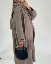 Maria Coat & Scarf - Limited Edition Wool Coat | Anima Guzga
