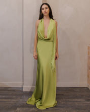 NIGHTS IN WHITE SATIN DRESS