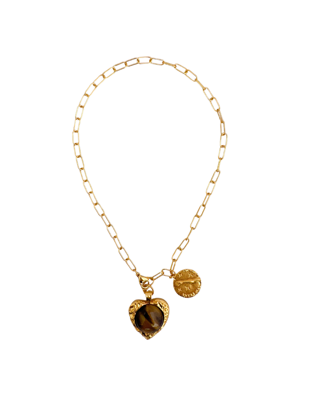 Aphrodite Necklace | Heart-Shaped Pendant with Gold Plating