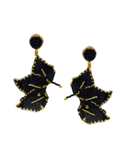 MIYUKI HALF FLOWER EARRINGS