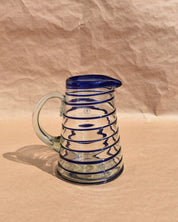 Mexican Blown Glass Pitcher | Signature Glass Pitcher | Anima Guzga
