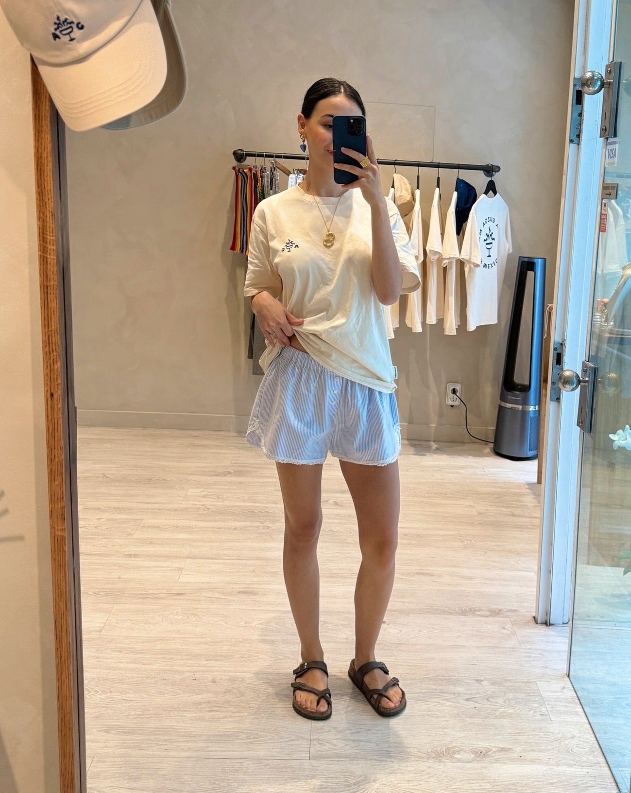 GESTREIFTE SHORTS