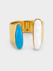 CRYSTAL BLUE PERSUASION RING Anima Guzga