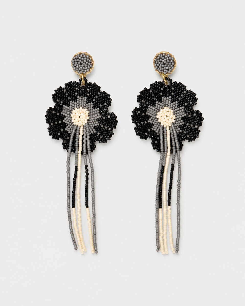 MIYUKI COSMOS FLOWER EARRINGS Anima Guzga