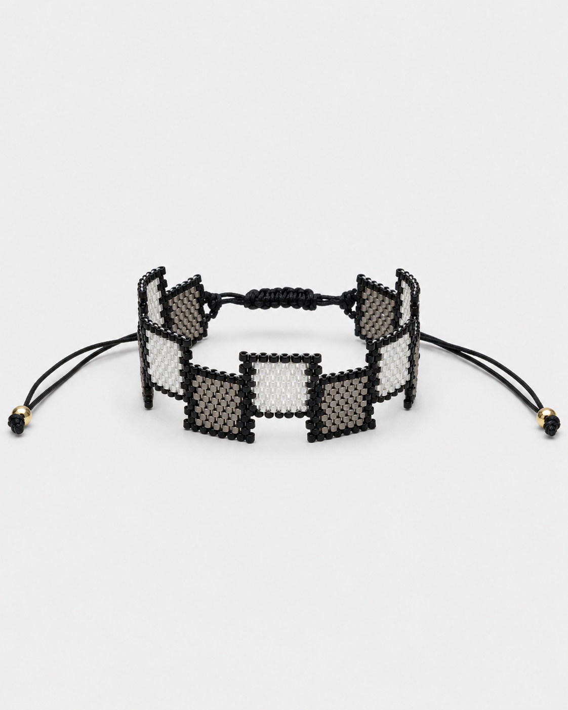 BLACK CUADROS MIYUKI BRACELET Anima Guzga