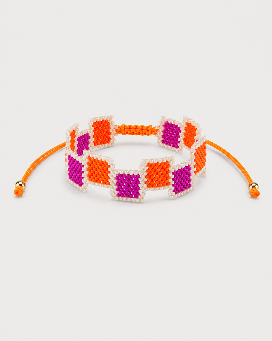 ORANGE CUADROS MIYUKI BRACELET Anima Guzga