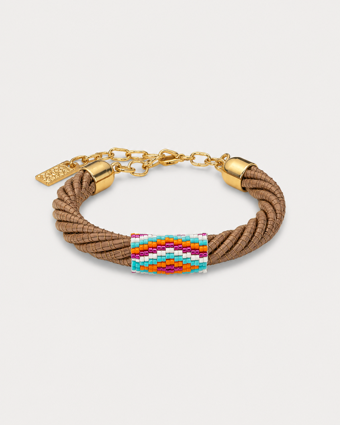 WOVEN PINE NEEDLE MIYUKI BRACELET Anima Guzga
