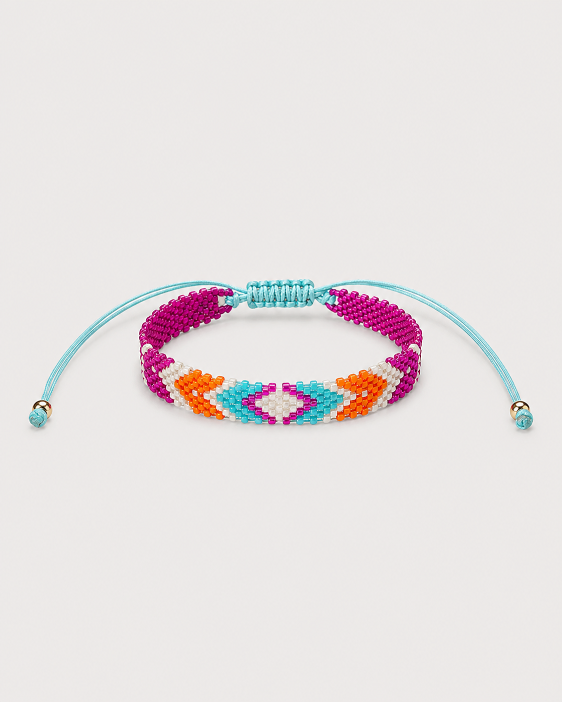 TURQUOISE GEOMETRIC MIYUKI BRACELET Anima Guzga