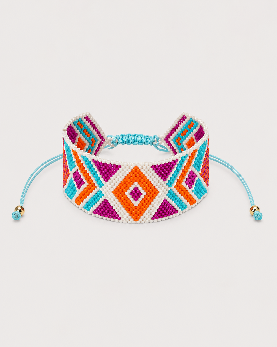 TURQUOISE TRIBAL MIYUKI BRACELET Anima Guzga