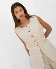 SOUTHERN NIGHTS LINEN VEST