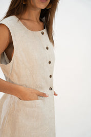 SOUTHERN NIGHTS LINEN VEST