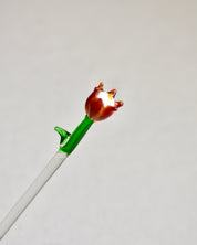 BLOWN GLASS DRINK STIRRER