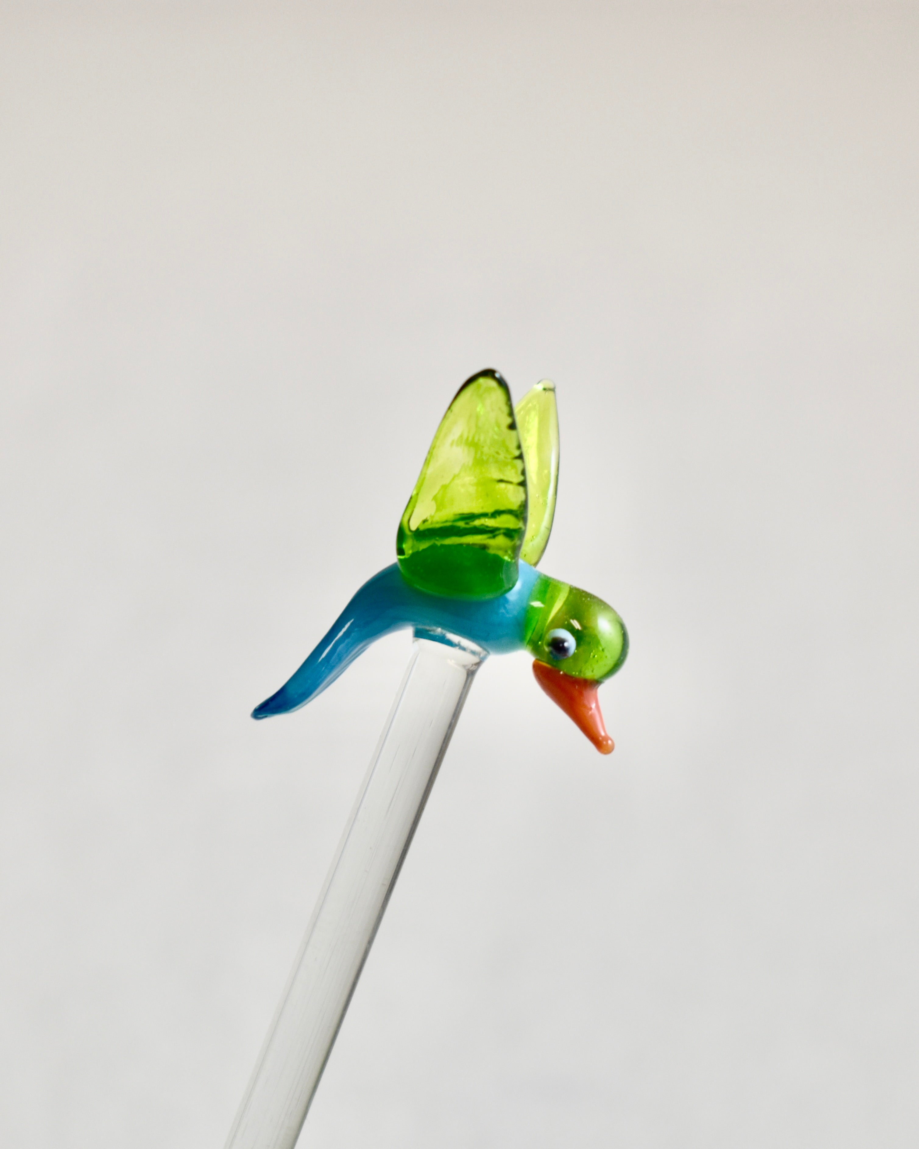 BLOWN GLASS DRINK STIRRER