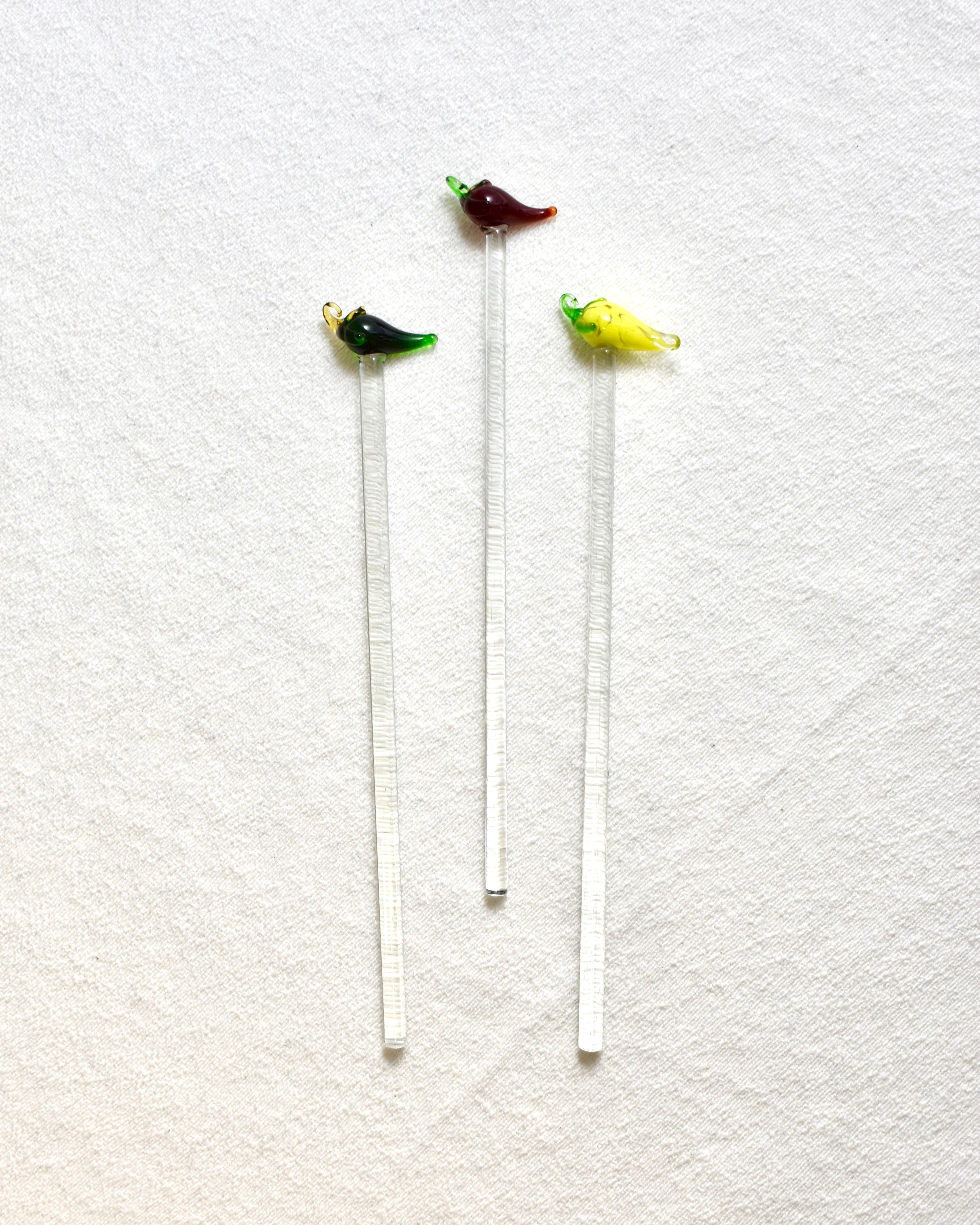 BLOWN GLASS DRINK STIRRER