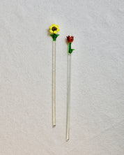 BLOWN GLASS DRINK STIRRER