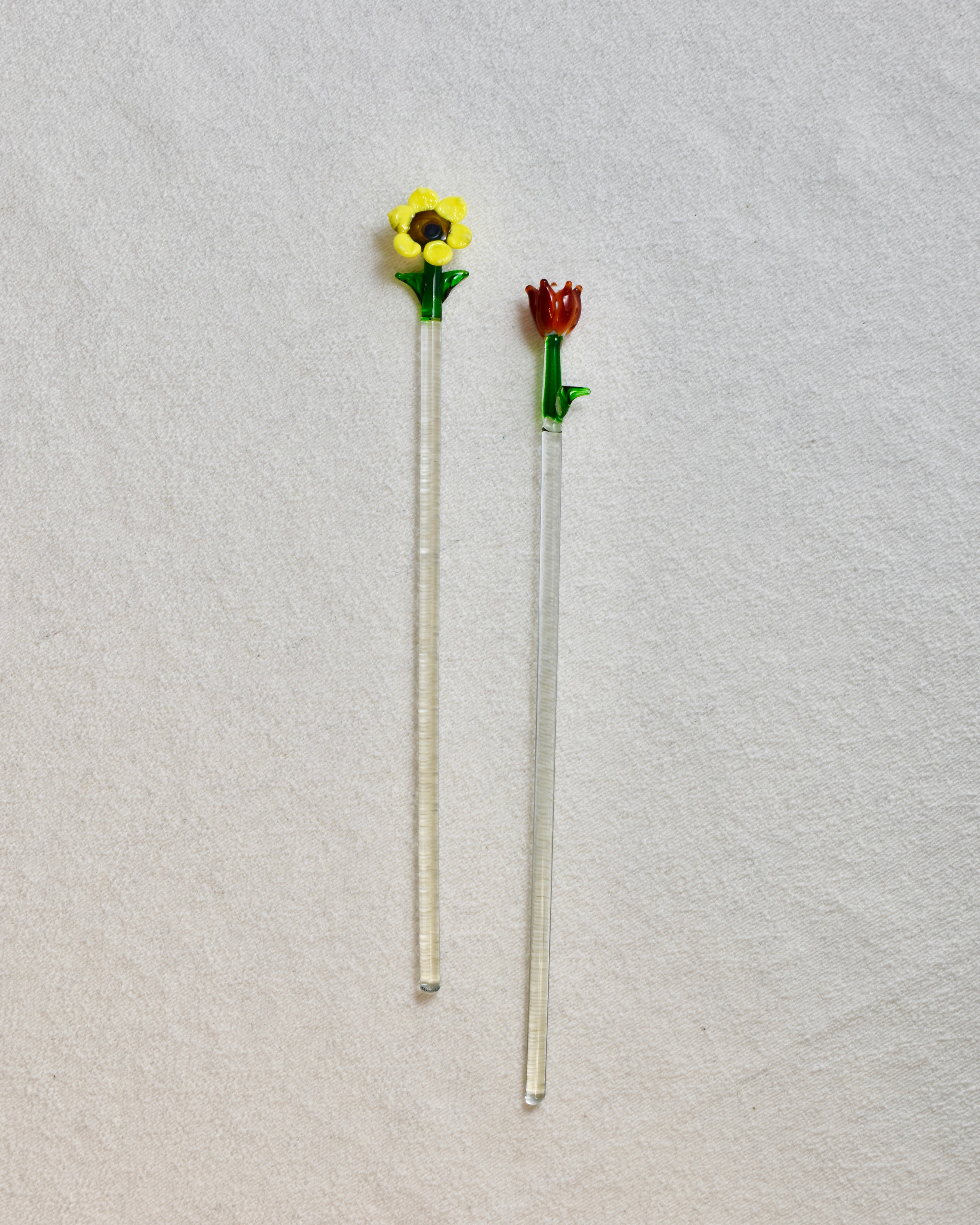 BLOWN GLASS DRINK STIRRER