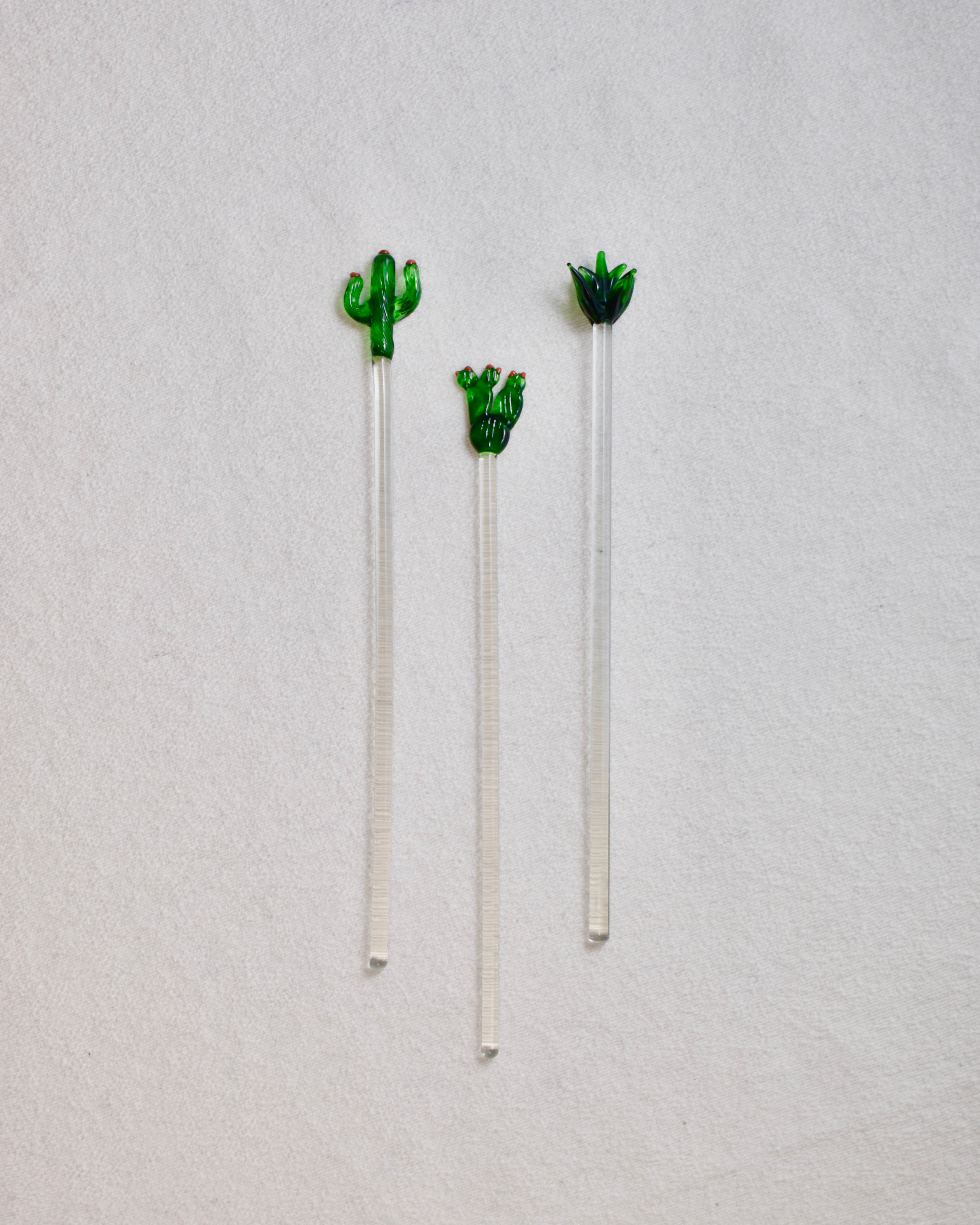 BLOWN GLASS DRINK STIRRER