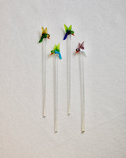 BLOWN GLASS DRINK STIRRER