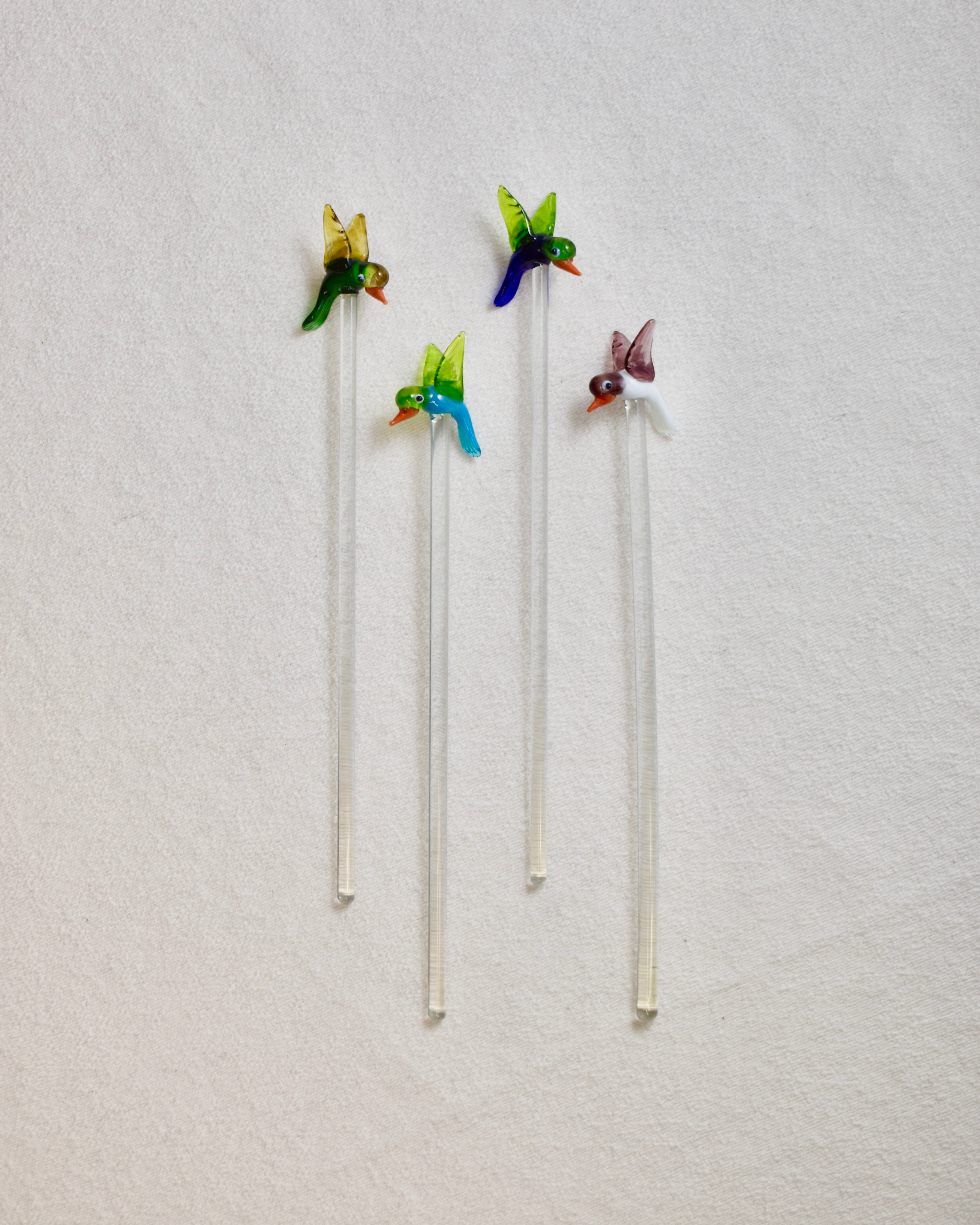 BLOWN GLASS DRINK STIRRER