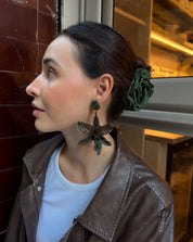 MIYUKI ORCHID EARRINGS