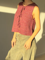 CHERRY KNIT VEST Anima Guzga