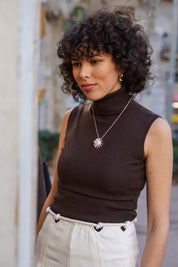 TOP DE PUNTO CON CUELLO ALTO GIANNA