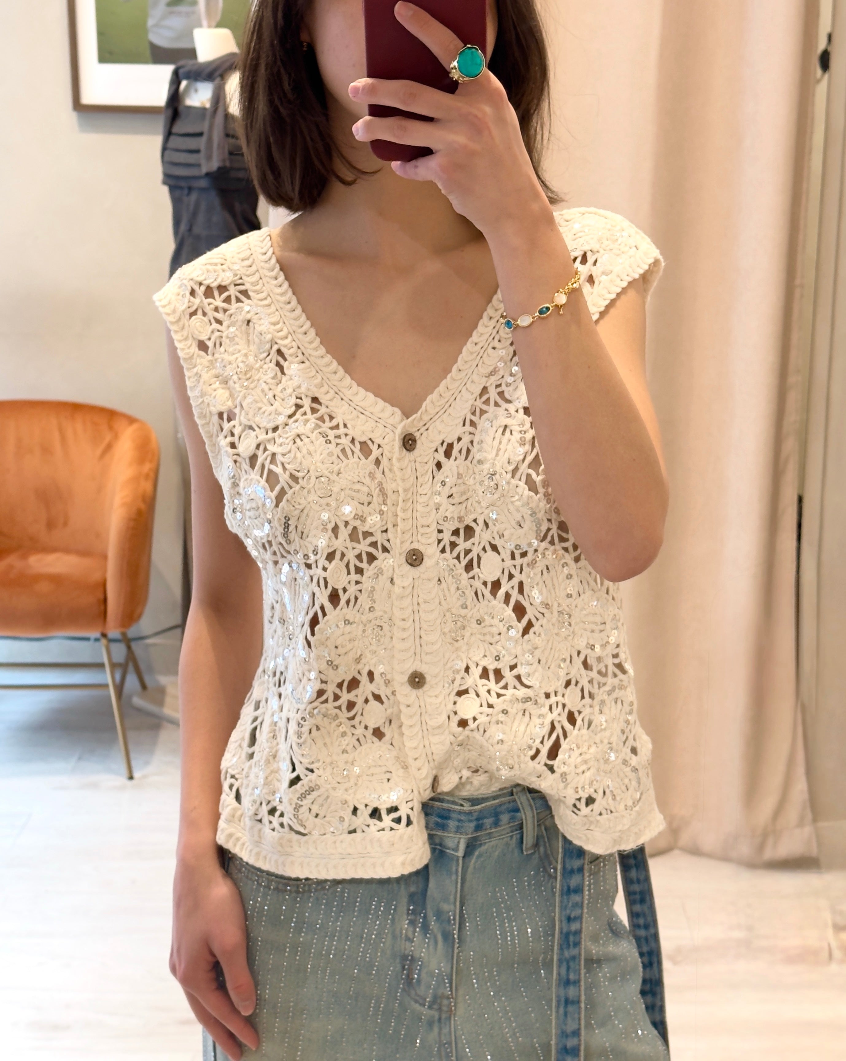 SIESTA CROCHET VEST Anima Guzga