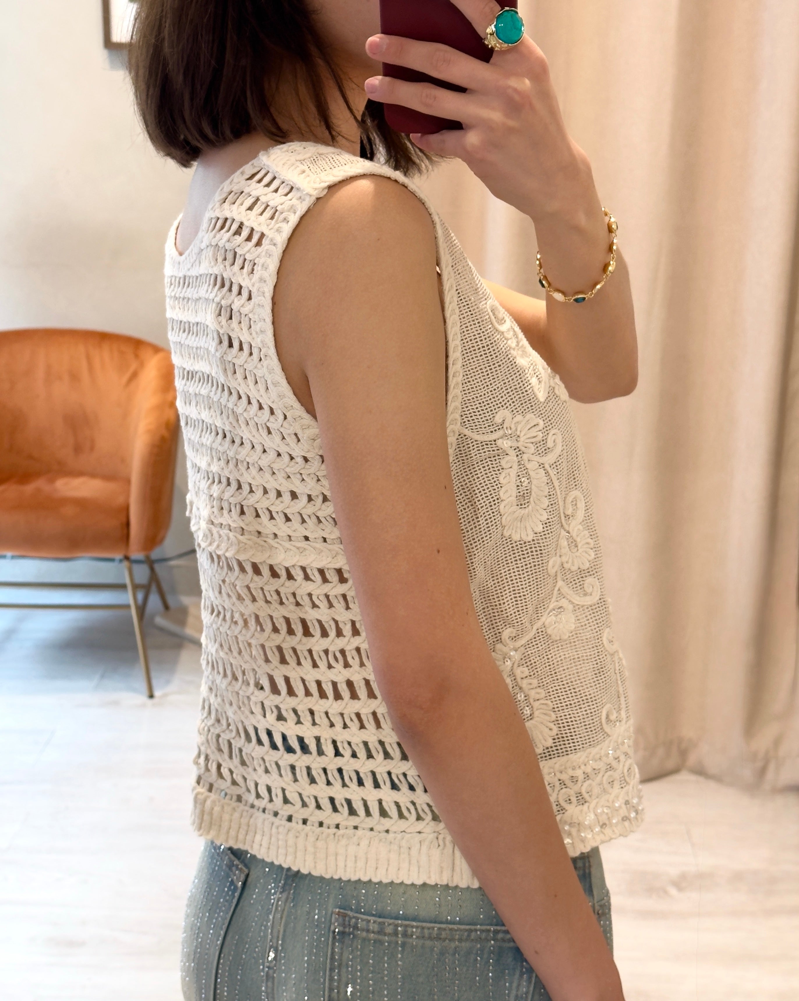 SOLEIL CROCHET VEST Anima Guzga